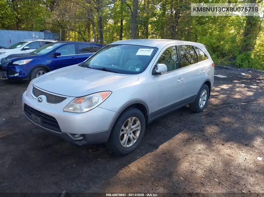 2008 Hyundai Veracruz Gls/Limited/Se VIN: KM8NU13CX8U076718 Lot: 45079582