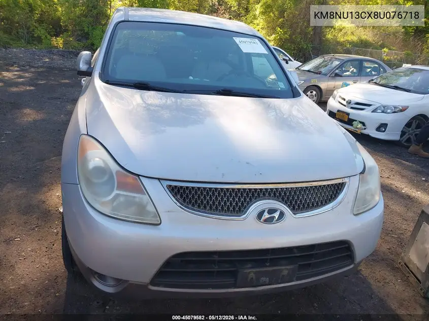 2008 Hyundai Veracruz Gls/Limited/Se VIN: KM8NU13CX8U076718 Lot: 45079582