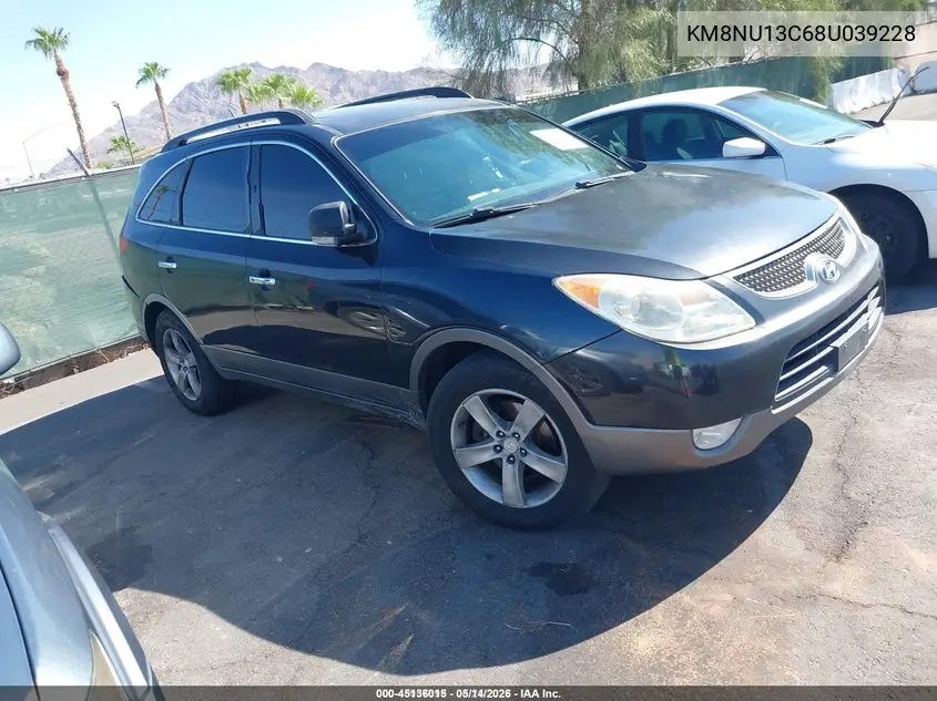 2008 Hyundai Veracruz VIN: KM8NU13C68U039228 Lot: 45136015