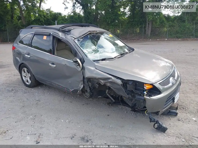 2008 Hyundai Veracruz Gls/Limited/Se VIN: KM8NU73C88U038827 Lot: 45156276