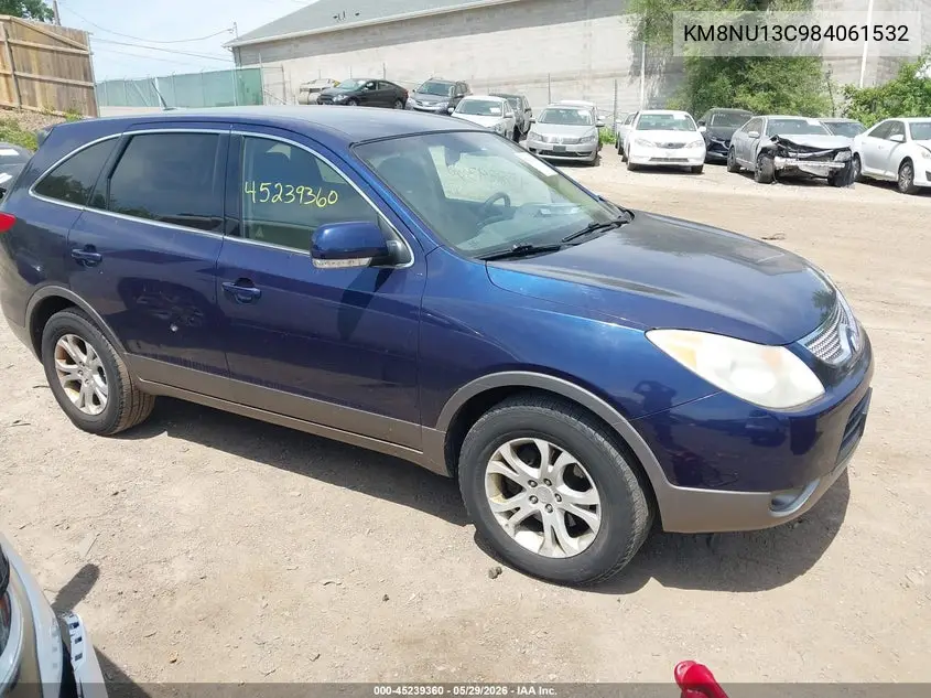 2008 Hyundai Veracruz Gls/Se/Limited VIN: KM8NU13C98U061532 Lot: 45239360