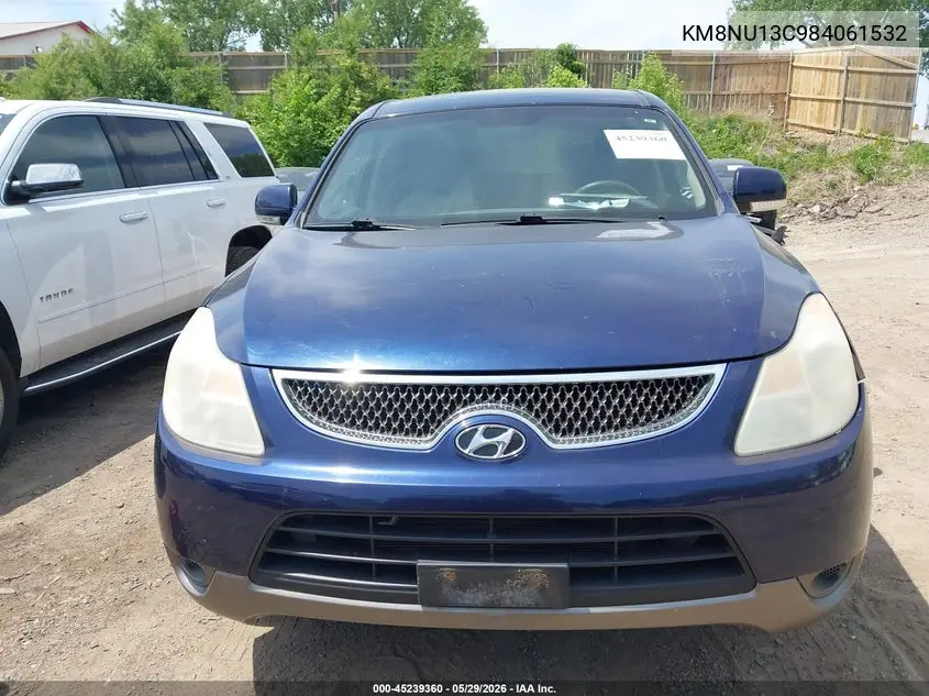 2008 Hyundai Veracruz Gls/Se/Limited VIN: KM8NU13C98U061532 Lot: 45239360
