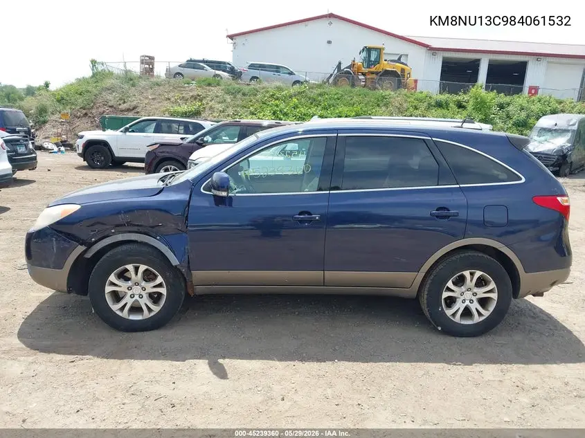 2008 Hyundai Veracruz Gls/Se/Limited VIN: KM8NU13C98U061532 Lot: 45239360