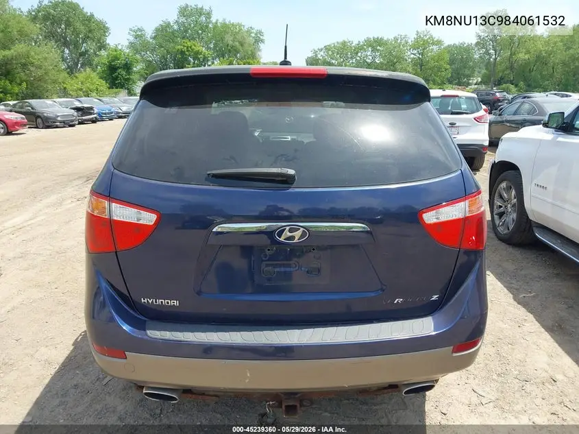 2008 Hyundai Veracruz Gls/Se/Limited VIN: KM8NU13C98U061532 Lot: 45239360
