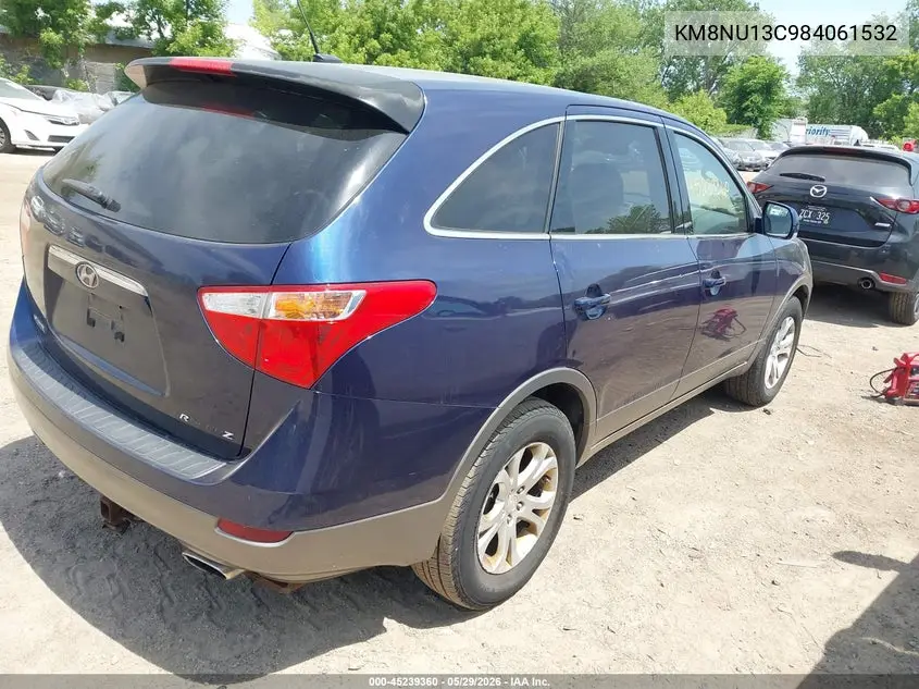 2008 Hyundai Veracruz Gls/Se/Limited VIN: KM8NU13C98U061532 Lot: 45239360