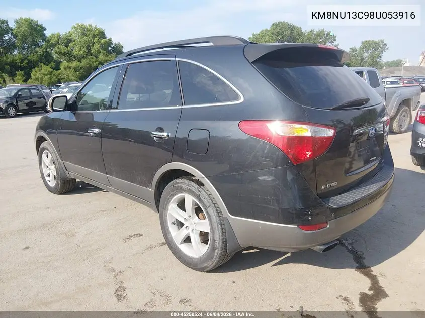 2008 Hyundai Veracruz Gls/Limited/Se VIN: KM8NU13C98U053916 Lot: 45250524