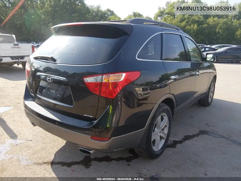 2008 Hyundai Veracruz Gls/Limited/Se VIN: KM8NU13C98U053916 Lot: 45250524