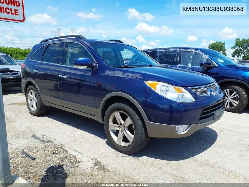 2008 Hyundai Veracruz Gls/Limited/Se VIN: KM8NU13C88U038968 Lot: 45448840