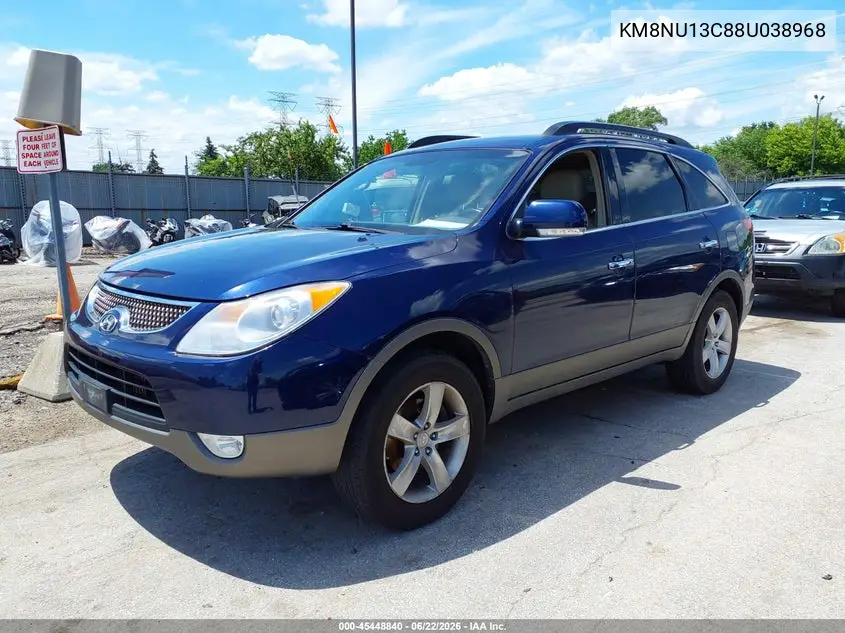 2008 Hyundai Veracruz Gls/Limited/Se VIN: KM8NU13C88U038968 Lot: 45448840