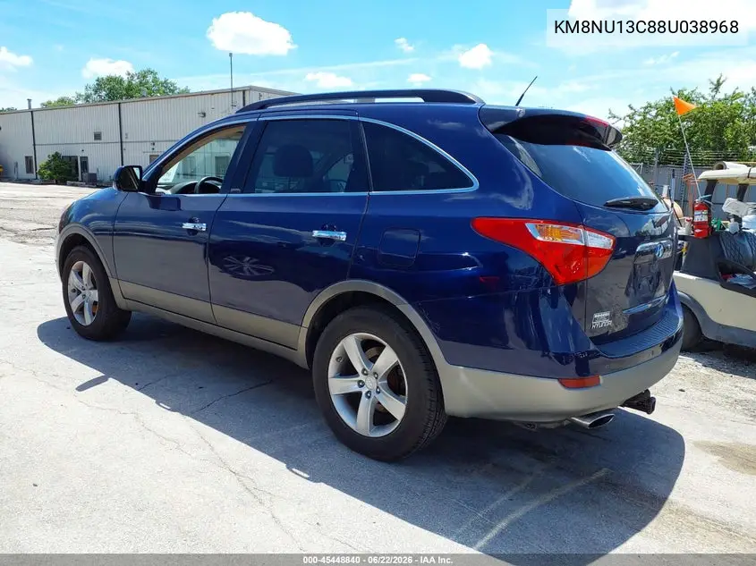 2008 Hyundai Veracruz Gls/Limited/Se VIN: KM8NU13C88U038968 Lot: 45448840