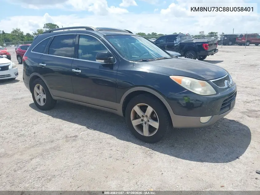 2008 Hyundai Veracruz Gls/Limited/Se VIN: KM8NU73C88U058401 Lot: 45631357