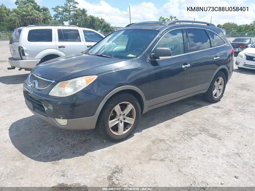 2008 Hyundai Veracruz Gls/Limited/Se VIN: KM8NU73C88U058401 Lot: 45631357