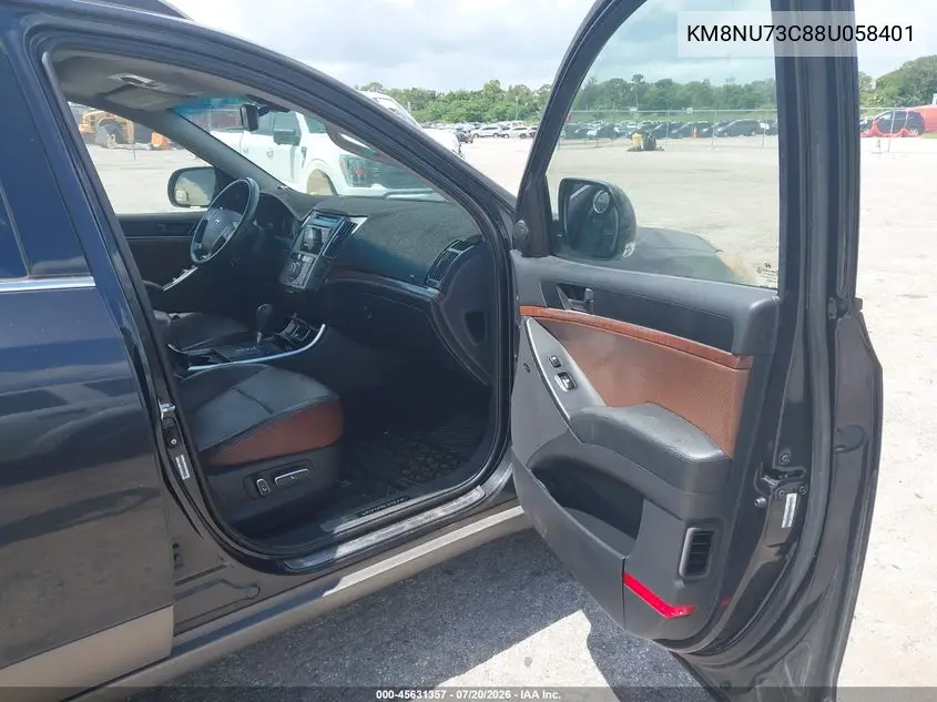 2008 Hyundai Veracruz Gls/Limited/Se VIN: KM8NU73C88U058401 Lot: 45631357
