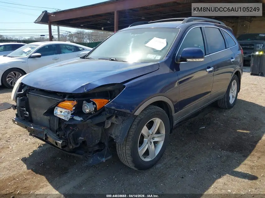 2010 Hyundai Veracruz Limited VIN: KM8NUDCC6AU105249 Lot: 44838668