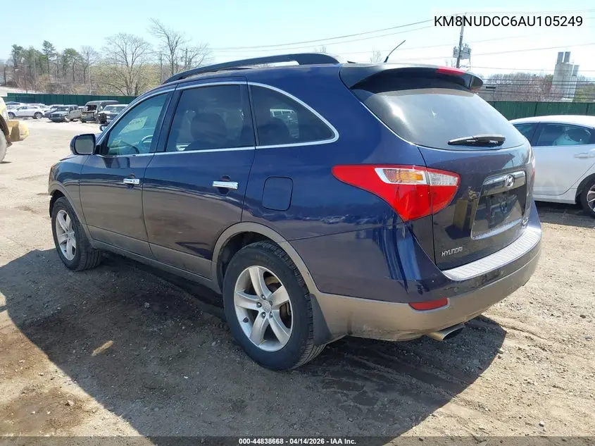 2010 Hyundai Veracruz Limited VIN: KM8NUDCC6AU105249 Lot: 44838668