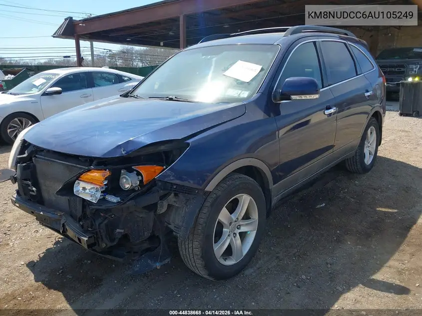 2010 Hyundai Veracruz Limited VIN: KM8NUDCC6AU105249 Lot: 44838668