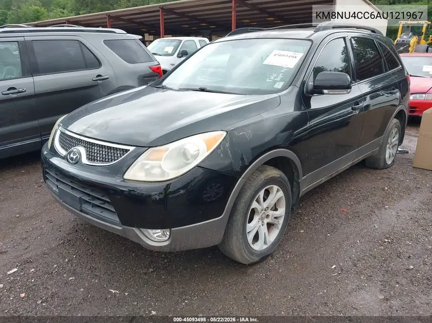 2010 Hyundai Veracruz Gls VIN: KM8NU4CC6AU121967 Lot: 45093498
