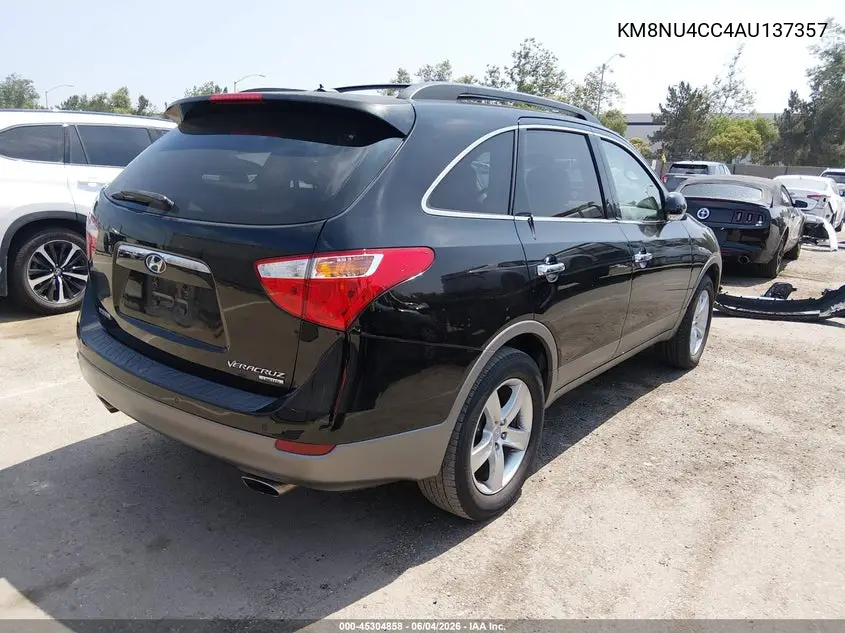 2010 Hyundai Veracruz Limited VIN: KM8NU4CC4AU137357 Lot: 45304858