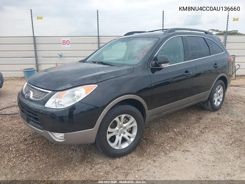 2010 Hyundai Veracruz Gls VIN: KM8NU4CC0AU136660 Lot: 45313549