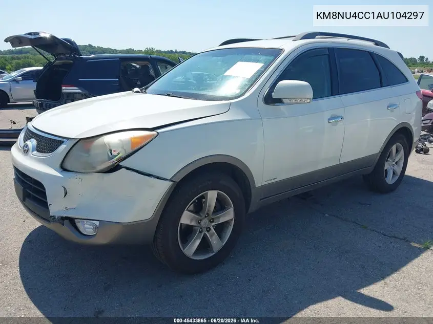 2010 Hyundai Veracruz Limited VIN: KM8NU4CC1AU104297 Lot: 45433865