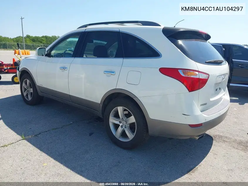 2010 Hyundai Veracruz Limited VIN: KM8NU4CC1AU104297 Lot: 45433865
