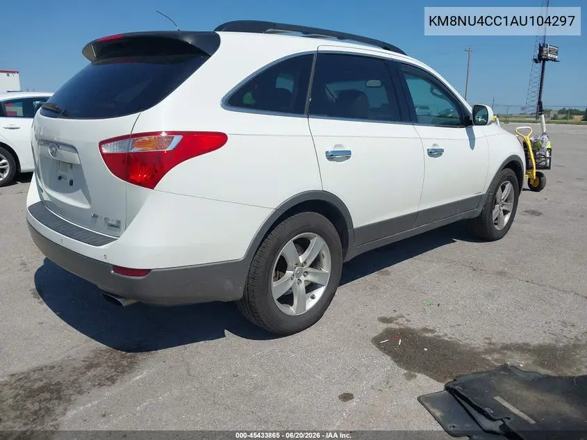 2010 Hyundai Veracruz Limited VIN: KM8NU4CC1AU104297 Lot: 45433865