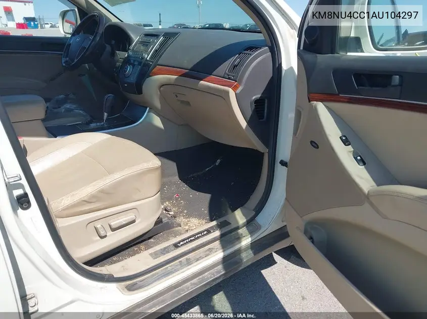 2010 Hyundai Veracruz Limited VIN: KM8NU4CC1AU104297 Lot: 45433865