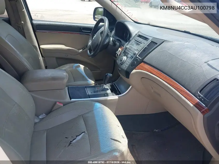 2010 Hyundai Veracruz Limited VIN: KM8NU4CC3AU100798 Lot: 45616793