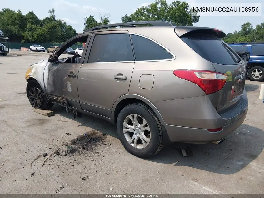 2010 Hyundai Veracruz Gls VIN: KM8NU4CC2AU108956 Lot: 45620476