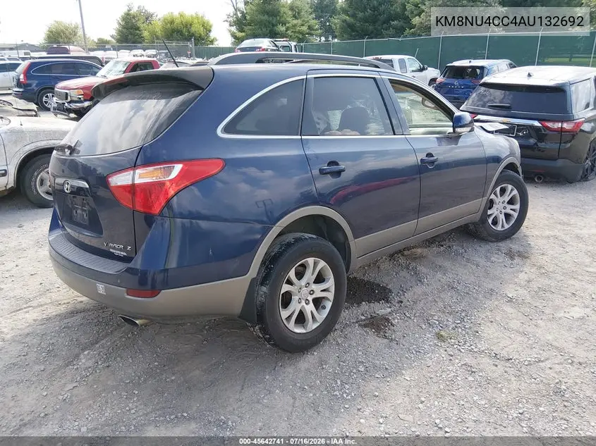2010 Hyundai Veracruz Gls VIN: KM8NU4CC4AU132692 Lot: 45642741