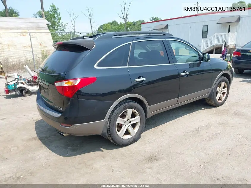 2010 Hyundai Veracruz Limited VIN: KM8NU4CC1AU135761 Lot: 45645989