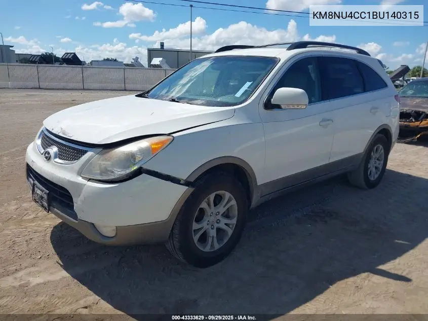 2011 Hyundai Veracruz Gls VIN: KM8NU4CC1BU140315 Lot: 43333629