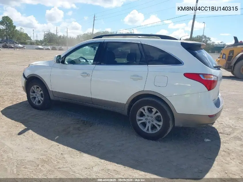 2011 Hyundai Veracruz Gls VIN: KM8NU4CC1BU140315 Lot: 43333629