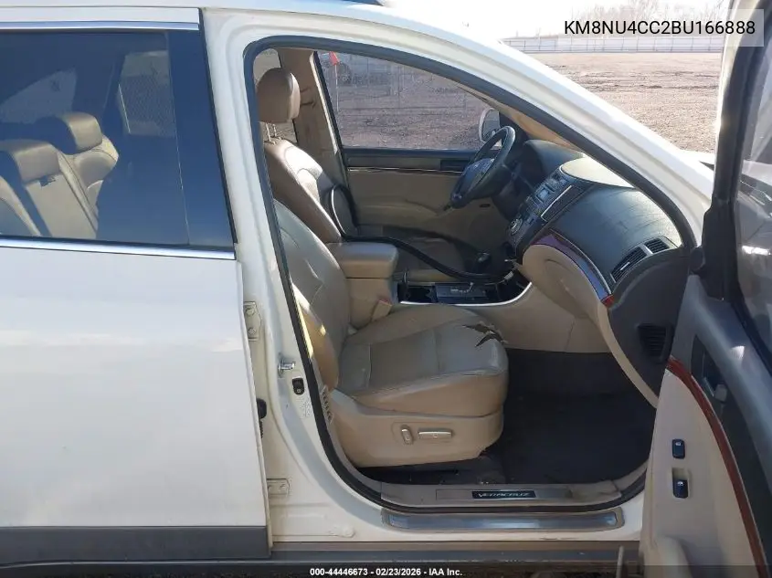 2011 Hyundai Veracruz Limited VIN: KM8NU4CC2BU166888 Lot: 44446673