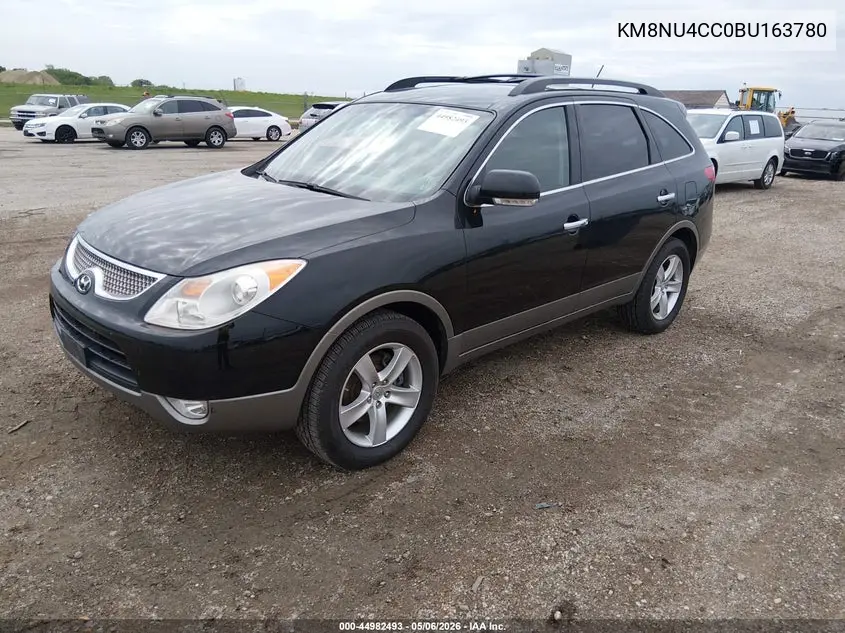 2011 Hyundai Veracruz Limited VIN: KM8NU4CC0BU163780 Lot: 44982493