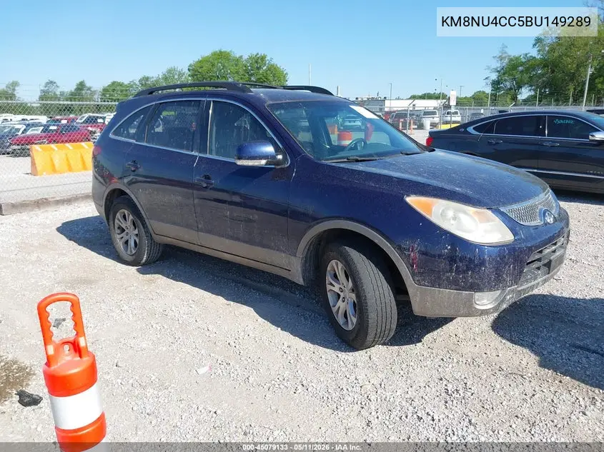 2011 Hyundai Veracruz Gls VIN: KM8NU4CC5BU149289 Lot: 45079133