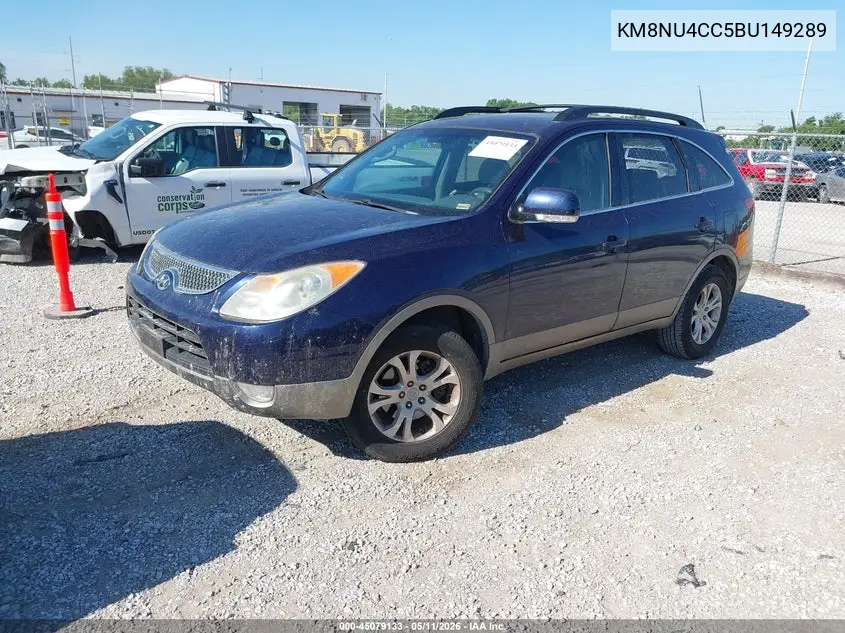 2011 Hyundai Veracruz Gls VIN: KM8NU4CC5BU149289 Lot: 45079133