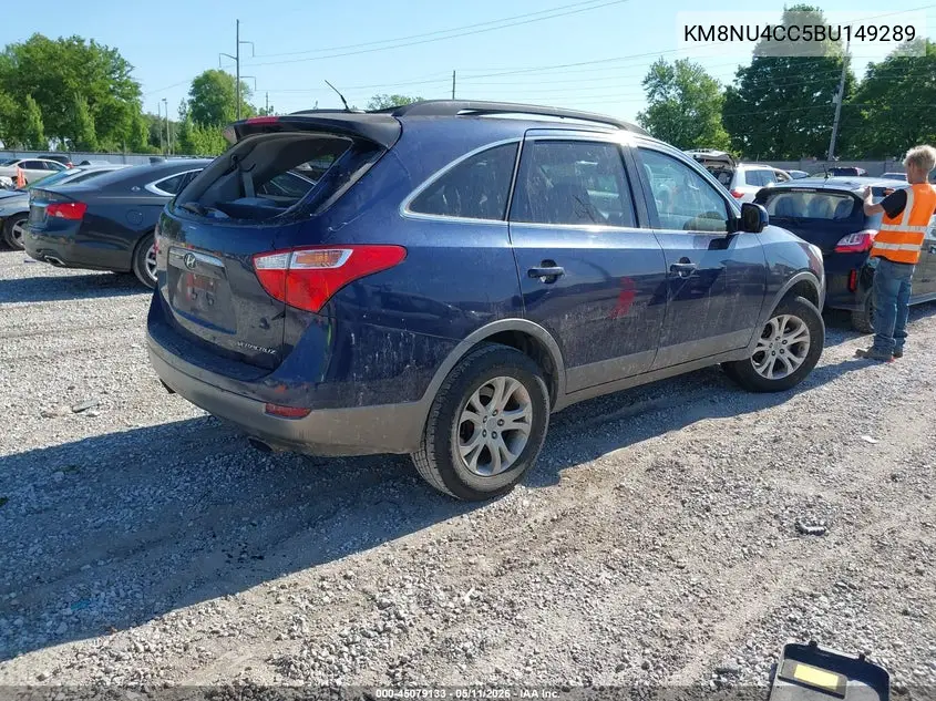 2011 Hyundai Veracruz Gls VIN: KM8NU4CC5BU149289 Lot: 45079133