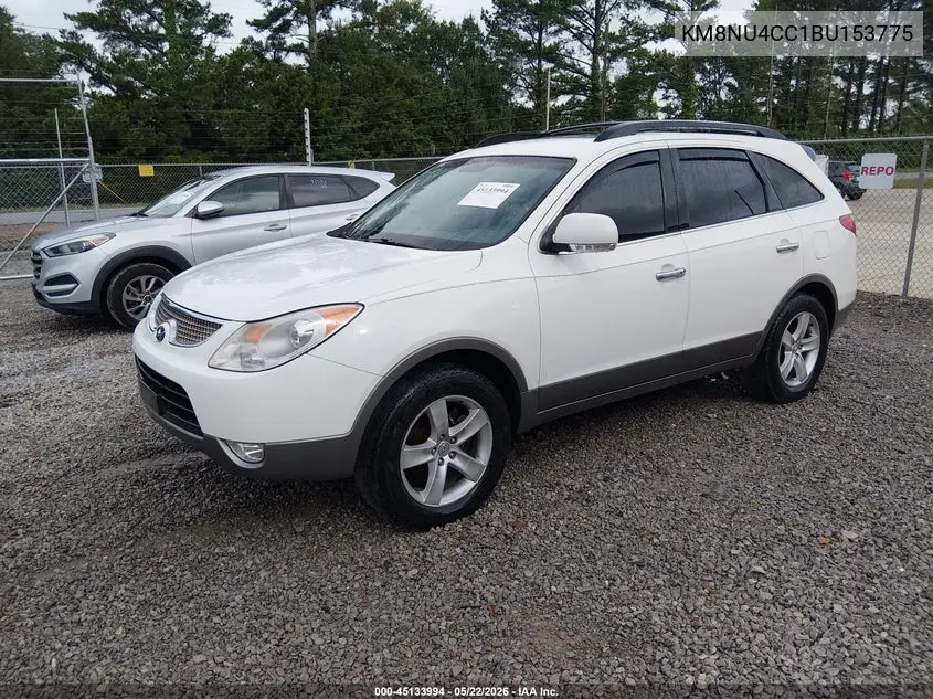 2011 Hyundai Veracruz Limited VIN: KM8NU4CC1BU153775 Lot: 45133994