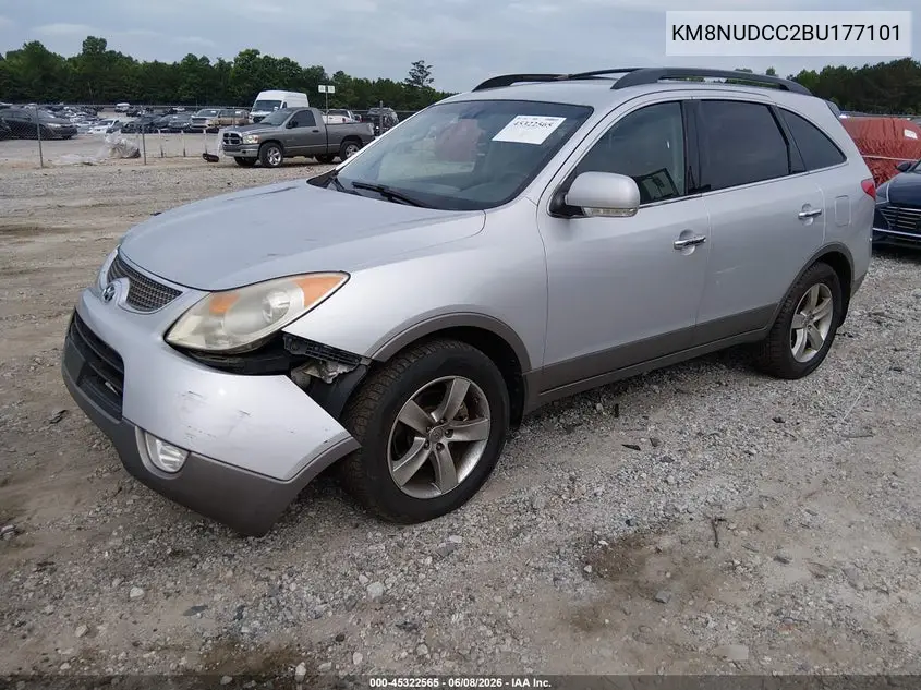 2011 Hyundai Veracruz Limited VIN: KM8NUDCC2BU177101 Lot: 45322565