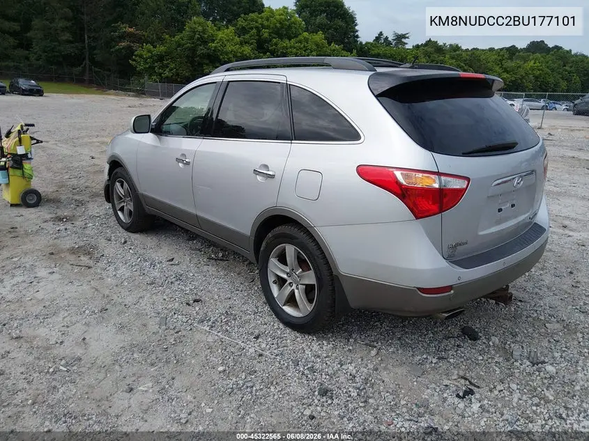 2011 Hyundai Veracruz Limited VIN: KM8NUDCC2BU177101 Lot: 45322565