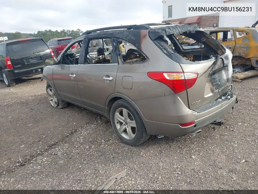 2011 Hyundai Veracruz Limited VIN: KM8NU4CC9BU156231 Lot: 45417608
