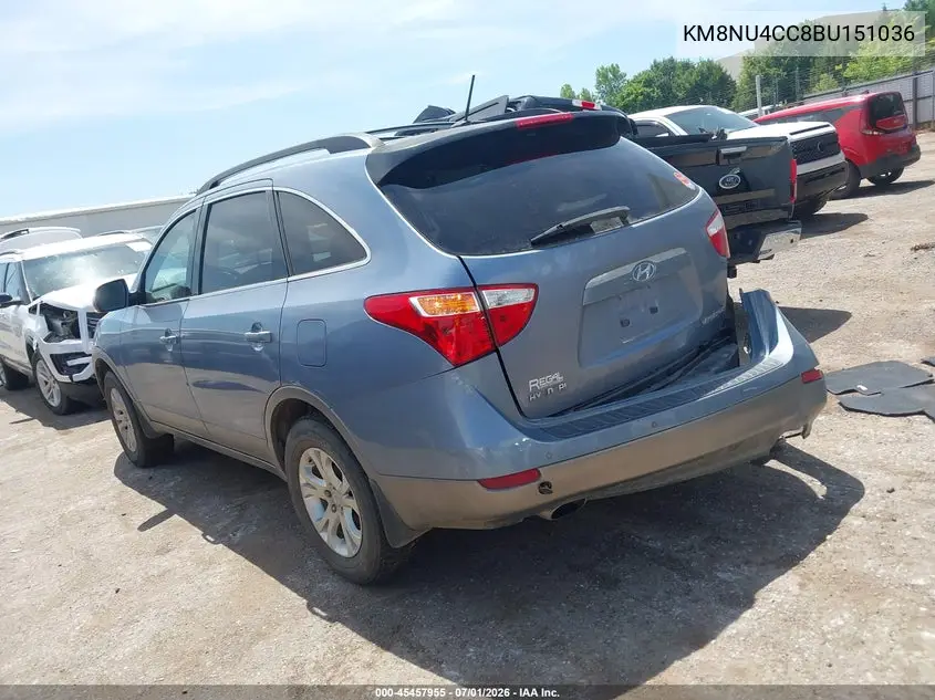 2011 Hyundai Veracruz Gls VIN: KM8NU4CC8BU151036 Lot: 45457955