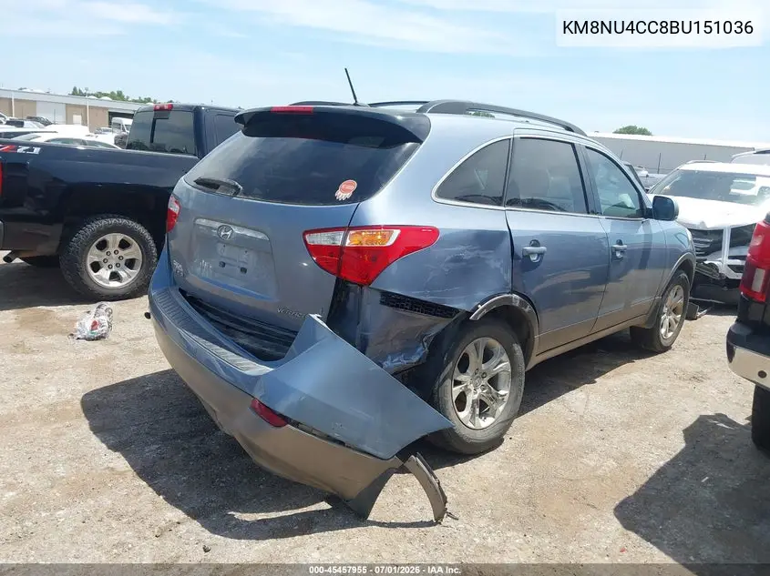 2011 Hyundai Veracruz Gls VIN: KM8NU4CC8BU151036 Lot: 45457955