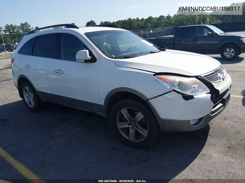 2011 Hyundai Veracruz Limited VIN: KM8NUDCC6BU158017 Lot: 45475466
