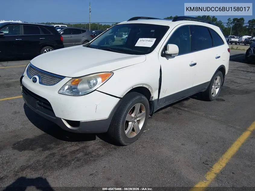 2011 Hyundai Veracruz Limited VIN: KM8NUDCC6BU158017 Lot: 45475466