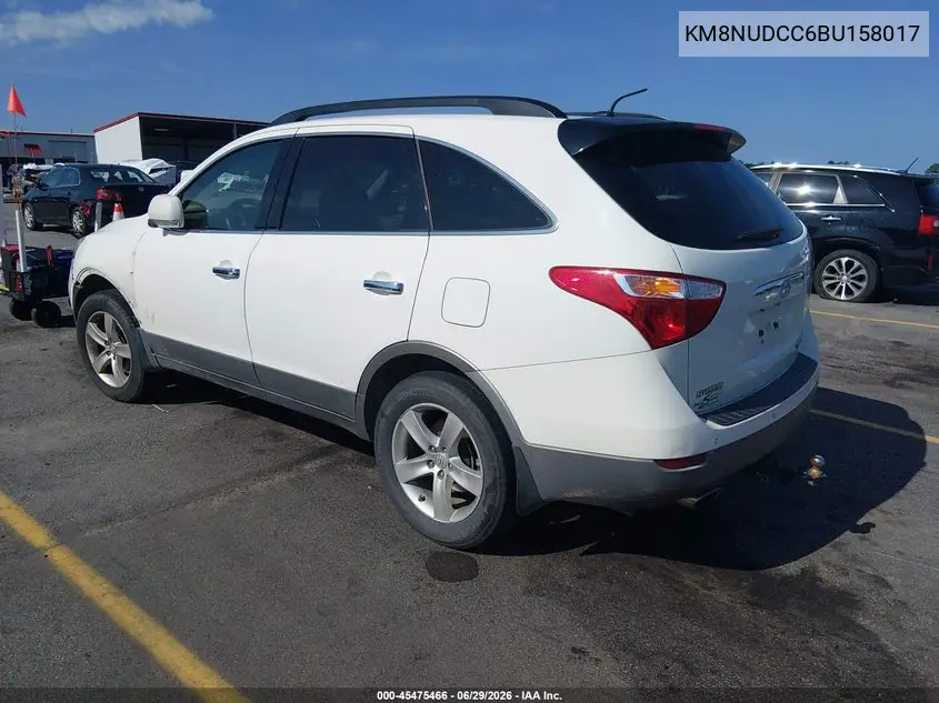 2011 Hyundai Veracruz Limited VIN: KM8NUDCC6BU158017 Lot: 45475466