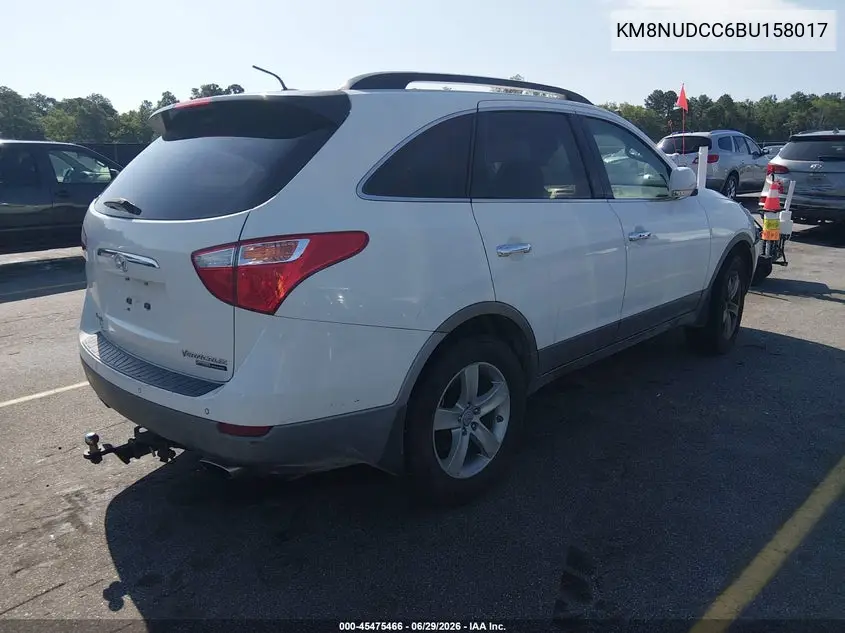 2011 Hyundai Veracruz Limited VIN: KM8NUDCC6BU158017 Lot: 45475466