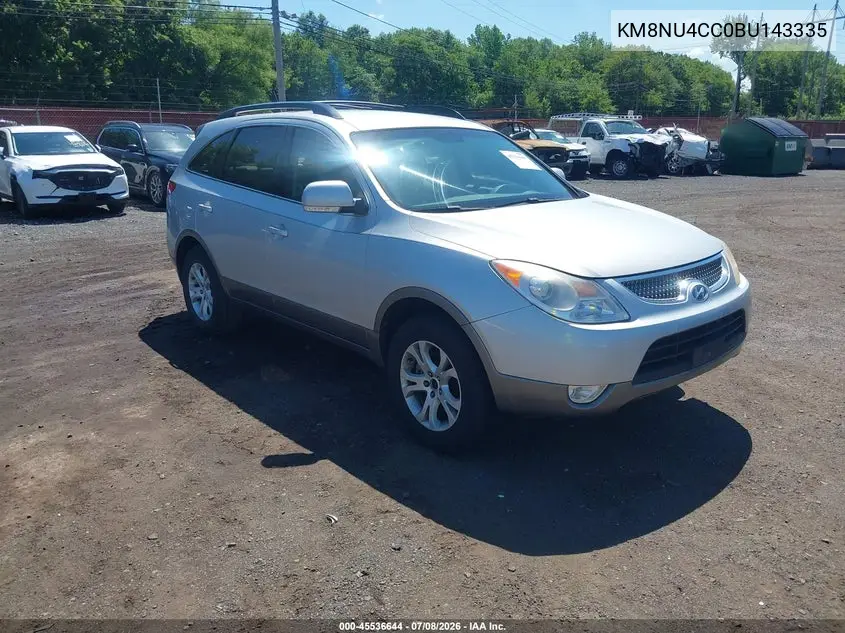 2011 Hyundai Veracruz Gls VIN: KM8NU4CC0BU143335 Lot: 45536644