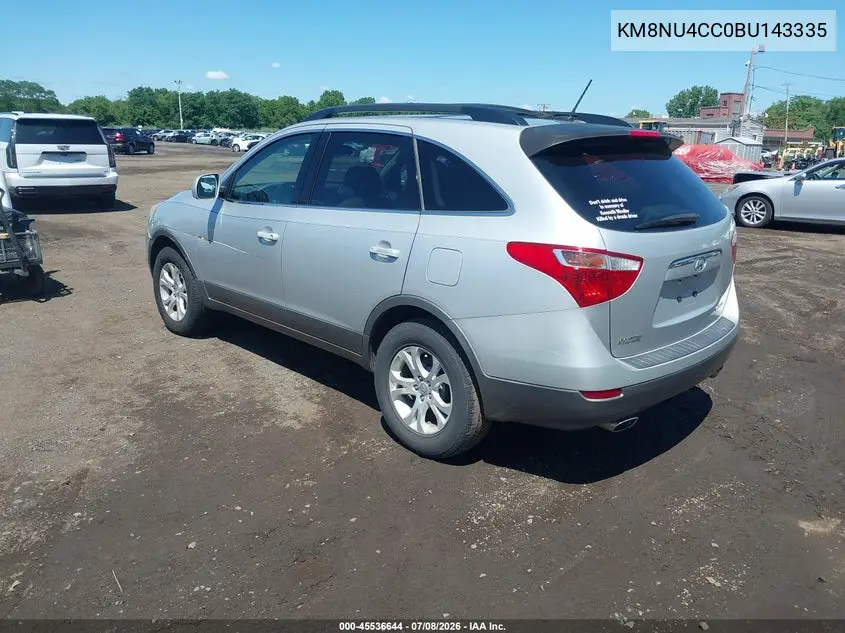 2011 Hyundai Veracruz Gls VIN: KM8NU4CC0BU143335 Lot: 45536644
